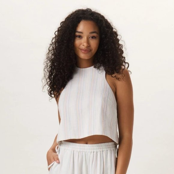 The Normal Brand Tops - Kalo Open Back Tank sz. L NWT